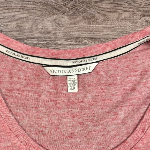 Victoria's Secret Y2K Pink Heathered Angel Tee Size Small - Picture 2 of 5